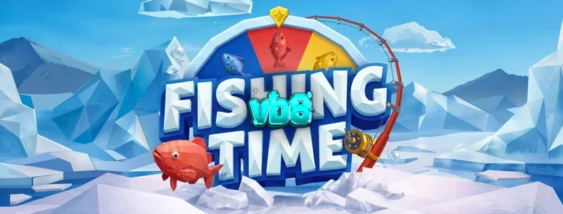BGaming-এর Fishing Time গেমের একটি দৃশ্য যেখানে হুইল অফ ফরচুন এবং আইস ফিশিং থিম প্রদর্শিত হচ্ছে।